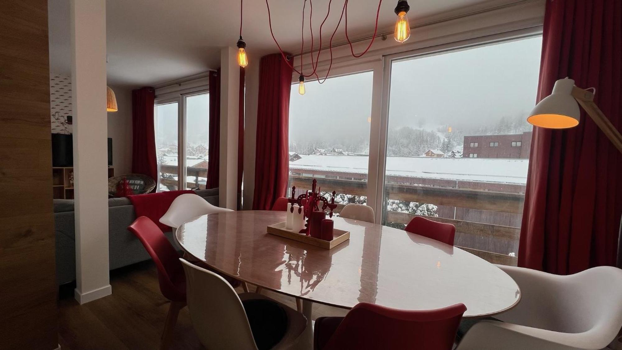 Rouge Canneberge -8 Personnes- 84M2 Vue Degagee Setaz Valloire Exterior foto